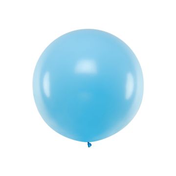 Jättestor Pastellblå Ballong - 1 Meter