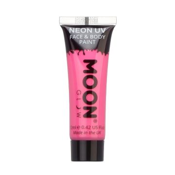Neon UV ansikts- och kroppsmakeup, rosa Moon Creations - 12 ml 