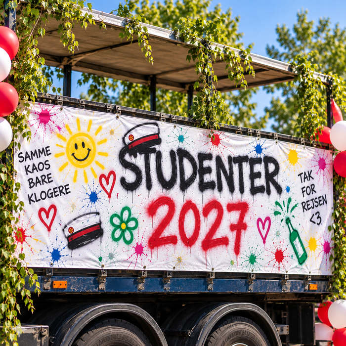 Studentbanner 3x1 m studentkörning