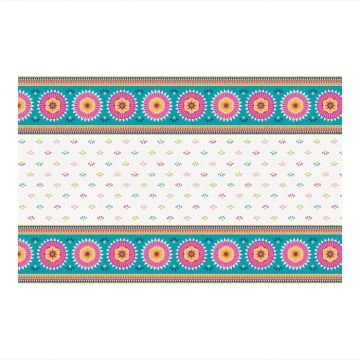 Plastduk med mexikanskinspirerat mönster fiesta 137x213 cm