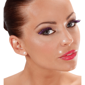 Ansiktssten rhinestone piercing - set av 2