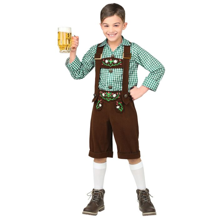 Bayersk lederhosen-kostym för pojkar