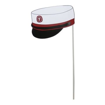 Röd Studentmössa Flagga 10x - 50 cm