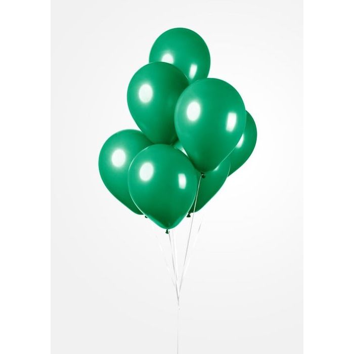 Mörkgrön ballonger 25x - 30 cm