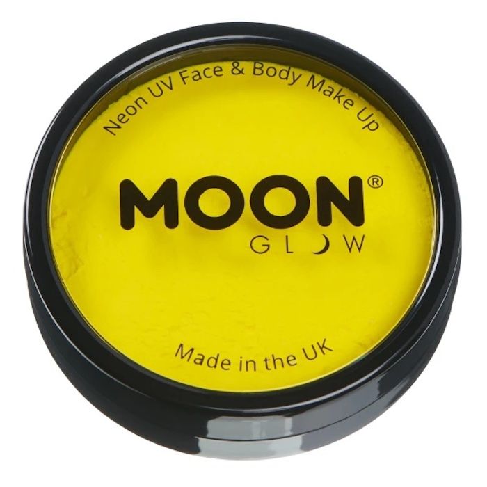 Neon UV Ansikts och Kroppsmålning Intensiv Gul 36 g Moon Creations