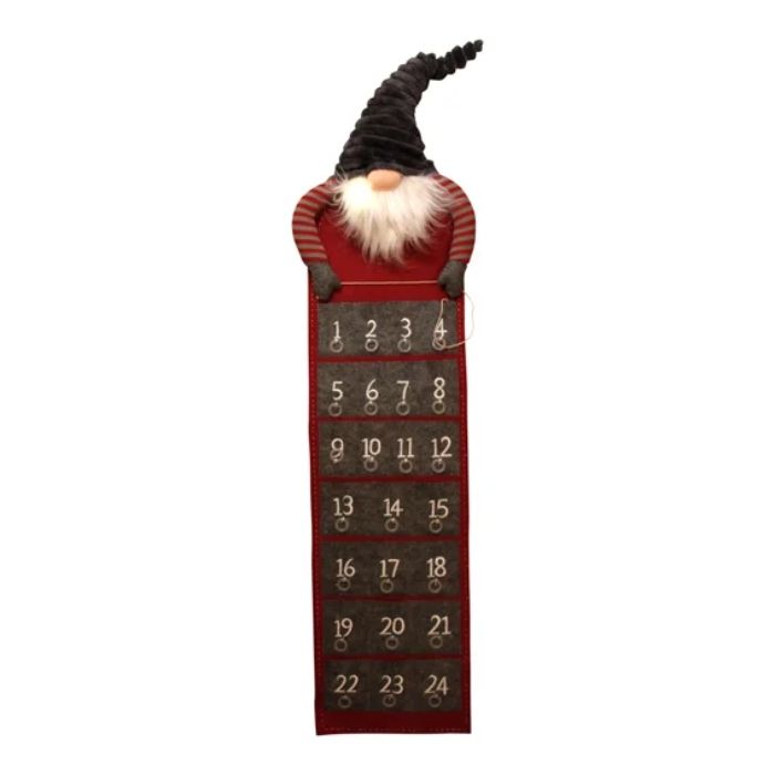 Fyll själv LED paketkalender med tomte på toppen jul Det Gamla Apoteket