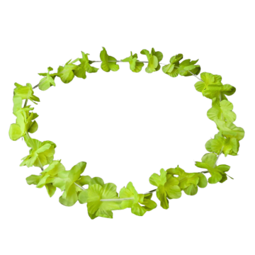Hawaii-krans neonlysande halsband gul uv