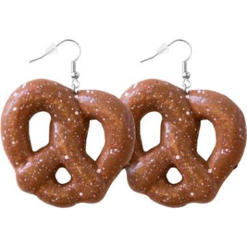Oktoberfest pretzel kringelörhängen 