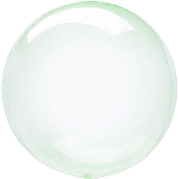 Grön Kristall Klar Folieballong 45-55 cm