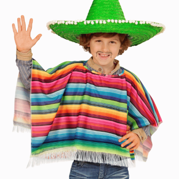 Mexikansk poncho för barn