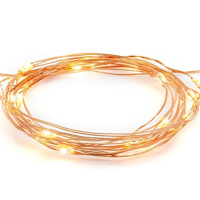 Koppar LED-ljusslinga - 1,9 meter