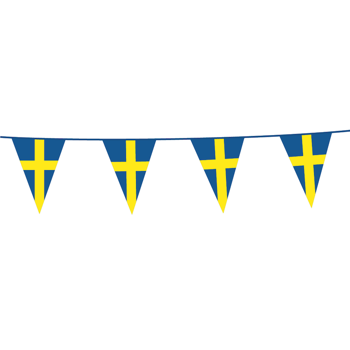 Sveriges flagguirlang - 10 meter