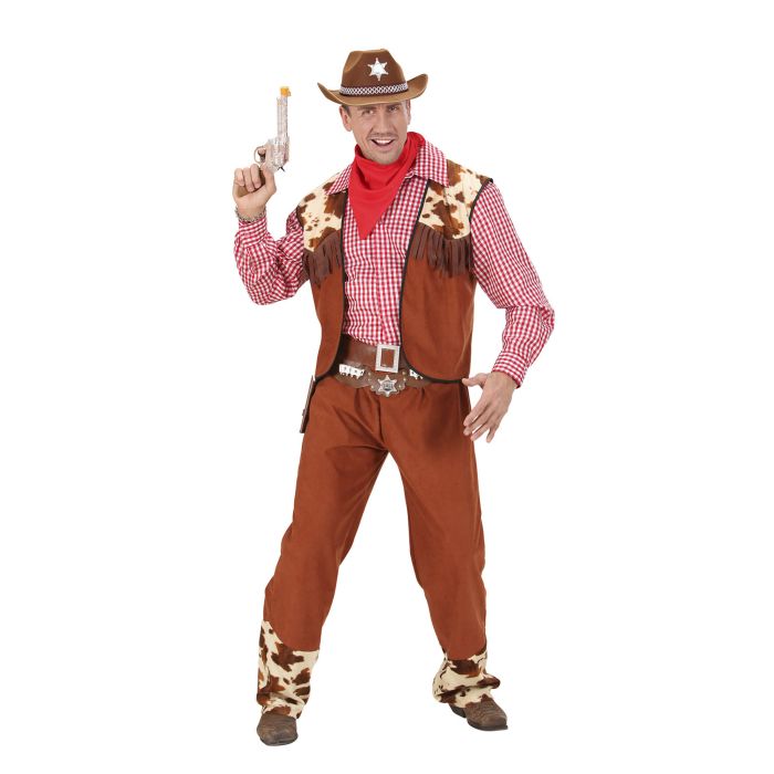 Cowboykostym med skjorta och väst