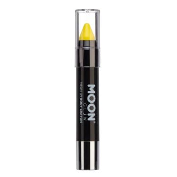 Neon UV Kroppsstift Intensiv Gul 3,2 g Moon Creations