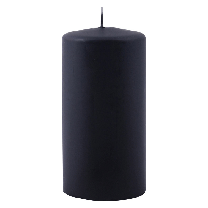 Blockljus svart 1x - 6x12 cm