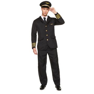 Passagerarflygplans pilotkostym