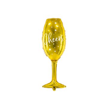 Champagneglasfolieballong - 80 cm 
