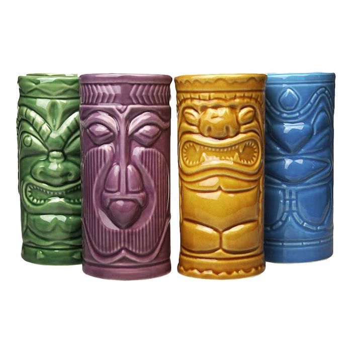 Tiki-vaseset 4x - 14x6,5 cm
