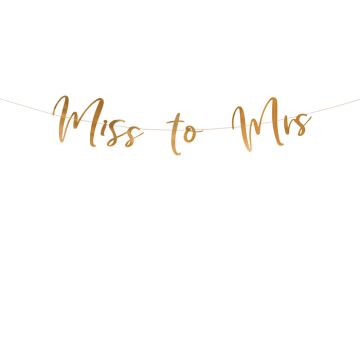 Guld Miss to Mrs Girlang - 18 x 76 cm