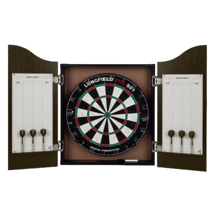 Dartskåp inkl. darttavla, 6 pilar och poängtavla
