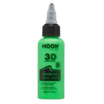 Neon UV Textilfärg Grön 30 ml Moon Creations