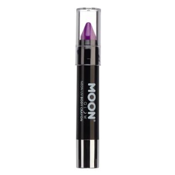 Neon UV Kroppsstift Intensiv Lila 3,2 g Moon Creations