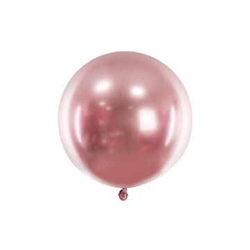 Rose Gold Chrome Ballong - 60 cm