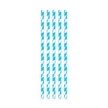Oktoberfest papperssugrör 20x - 197x6 mm