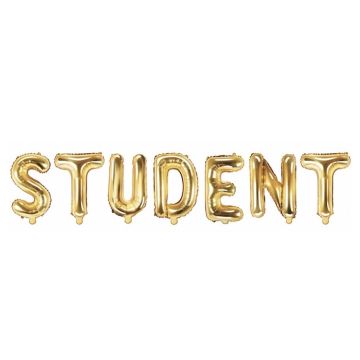 Student Folieballonger i Guld - 40 cm