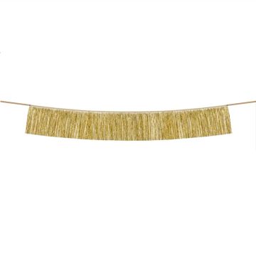 Guld Girlander med Fransar - 135 cm