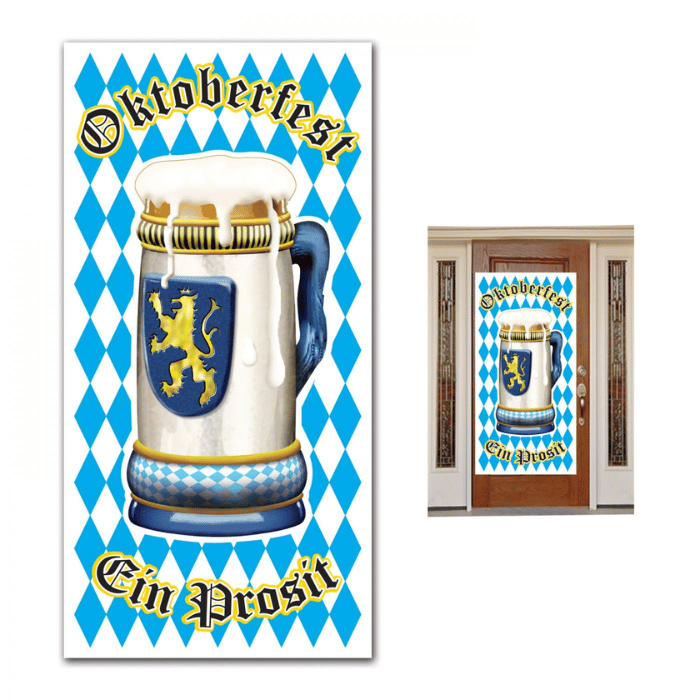 Oktoberfest dörrdekoration - 76x152 cm