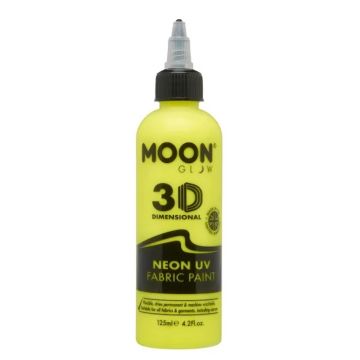 Neon UV Textilfärg Gul 125 ml Moon Creations