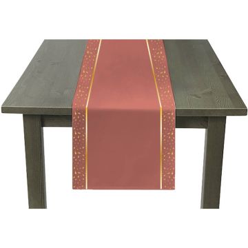 Bordslöpare Golden och Kopparröd - 240 x 35 cm