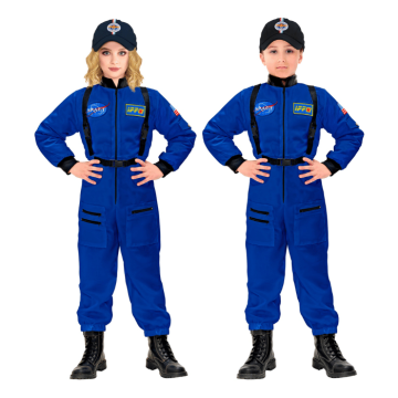 Blå astronautkostym till barn