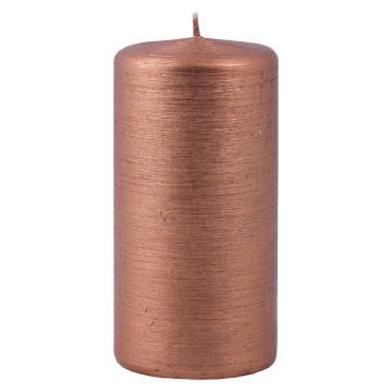 Blockljus koppar 1x - 6x12 cm