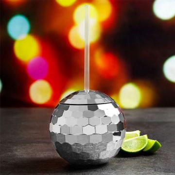Diskokula cocktailglas silver - 568 ml