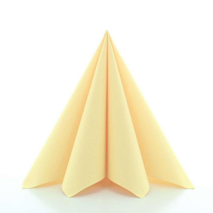 Lyxservetter ljusgul 12x - 40x40 cm
