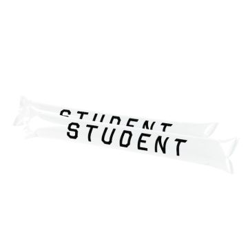 Studentklapp-pelare vit 2x