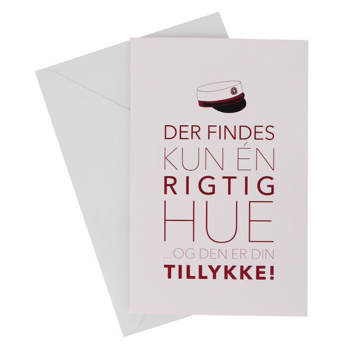 Röd Studentkort Med Kuvert
