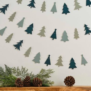 Grön julgran girlang 5 m