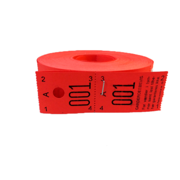 Garderobsnummer Röd från 001-500