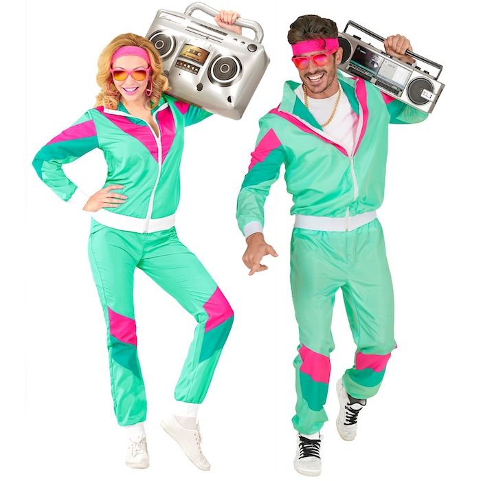 Mint retro träningsdräkt - 2 delar