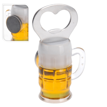 Ölöppnare m. magnet - 4,5x4x9,5 cm