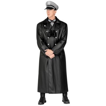 Officersrock i läderlook