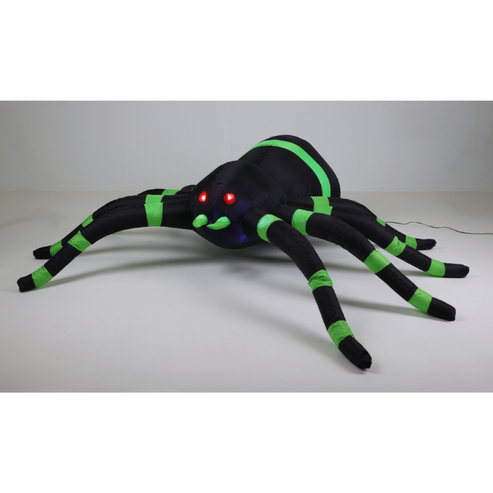 Uppblåsbar spindel med LED 240x205x65 cm
