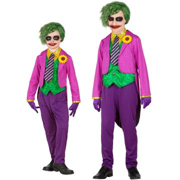 Snygg clownkostym med kavaj för pojkar