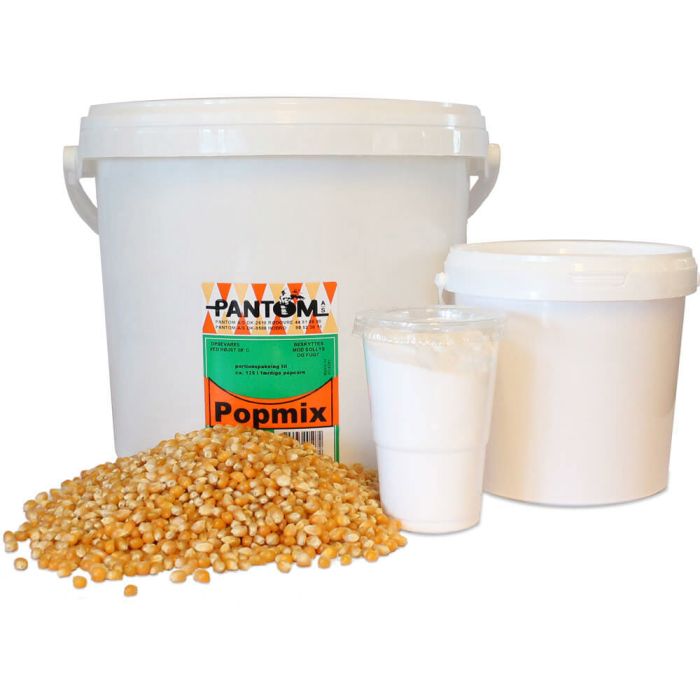 Popcorn popmix 250x portioner med majs, salt och kokosolja