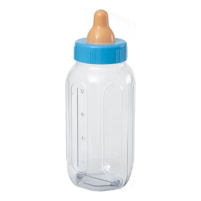 Sutteflaska till babyshower Blå