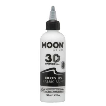 Neon UV Textilfärg Vit 125 ml Moon Creations