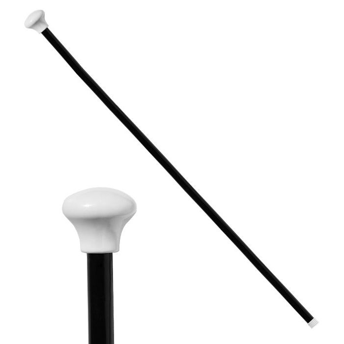 Svart käpp till 1920-tals kostym - 81 cm